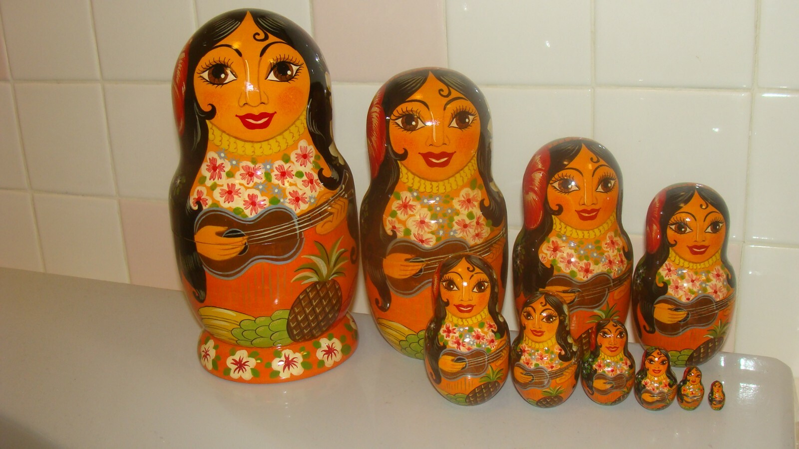 RARE Russian Matryoshka Nicolay Gurgeiff 10 Nesting Dolls RARE Russian Matryoshka Nicolay Gurgeiff 10 Nesting Dolls