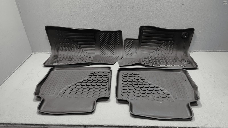 Used TOYOTA CAMRY ALL WEATHER INTERIOR FLOOR RUBBER COVER LINER MAT 2018-2024 OEM SET