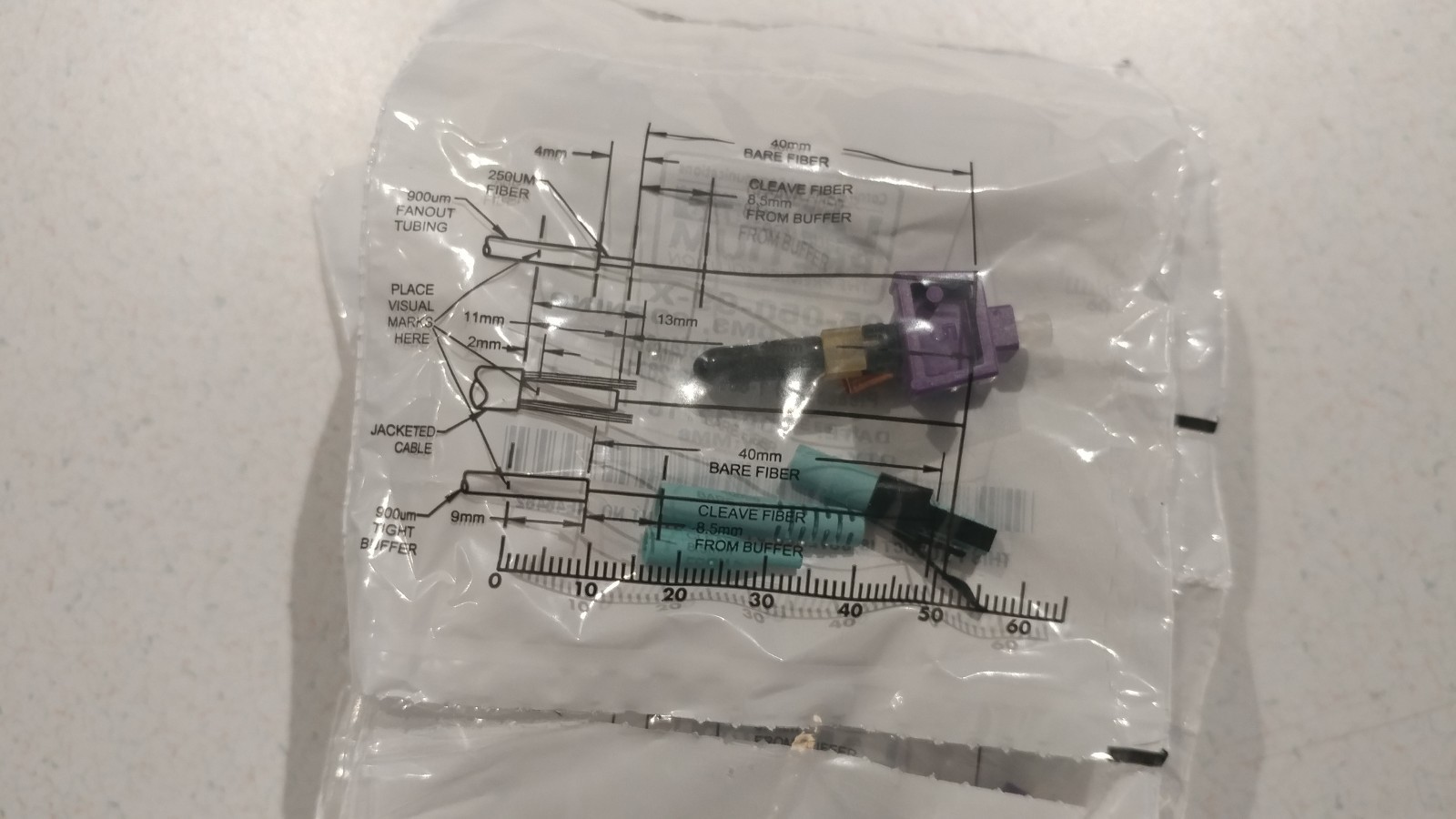 75 - Corning Unicam LC OM3 Fiber Optic Connectors 95-050-99-X