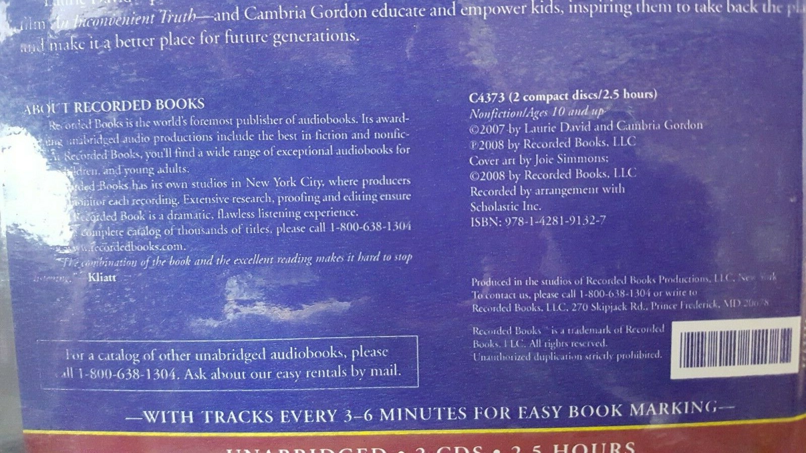 Recorded Books- The Down to Earth Guide to Global Warming 2 Disc Set