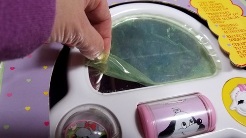 Vintage Baby Lambchop Light-up N' See Mirror Crib Toy musical NOS