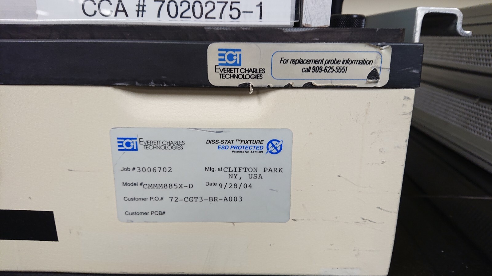 EVERETT Charles CMMM885X-D DISS-STAT FIXTURE - ESD PROTECTED