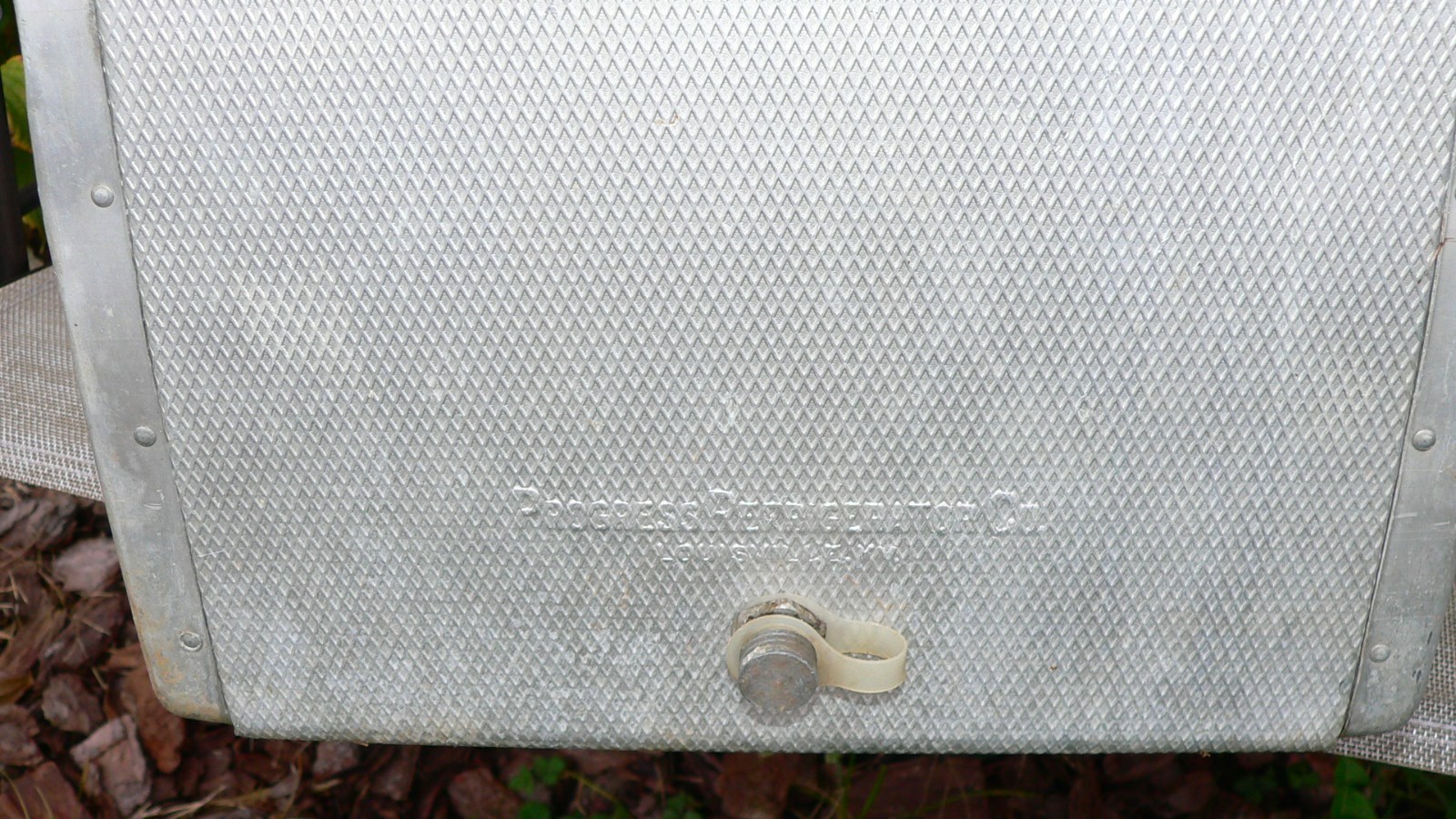 Vintage  Aluminum Coca Cola It's the real thing Cooler by Progress Refrigerator