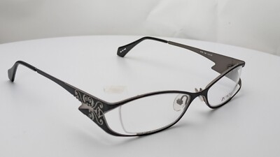 Cinzia CIN-194 Floral Rectangle Black Women Eyeglasses 52mm