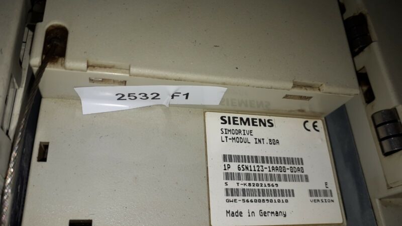 Siemens 6sn1123-1aa00-0da0 Simdrive 