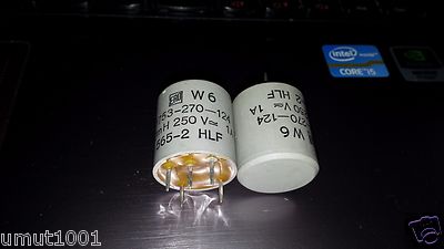 2pcs NOS ERO F1753 2x7mH 250V AC RFI FILTER HI-END TUBE AUDIO NOISE SUPPRESSION!