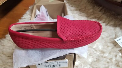 New LADIES LOAFERS, JOURNEE COLLECTION HALSEY, A RICH RED, 8.5 MEDIUM