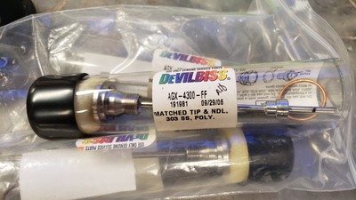 DEVILBISS - AGX-4300-FF - MATCHED FLUID TIP & NEEDLE SET 303 SS, POLY