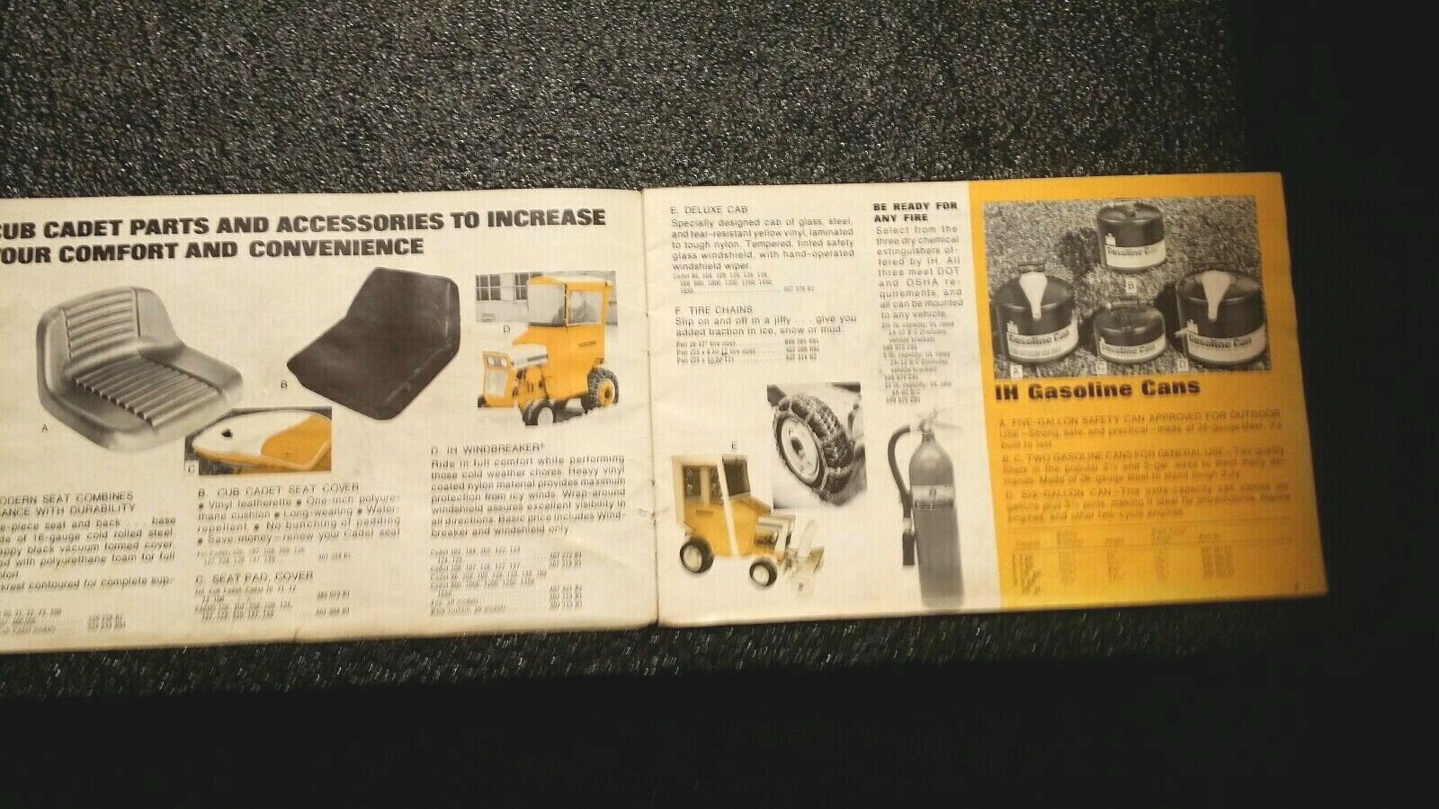 INTERNATIONAL HARVESTER /CUB CADET POWER LAWN PRODUCTS PARTS & SERVICE BROCHURE