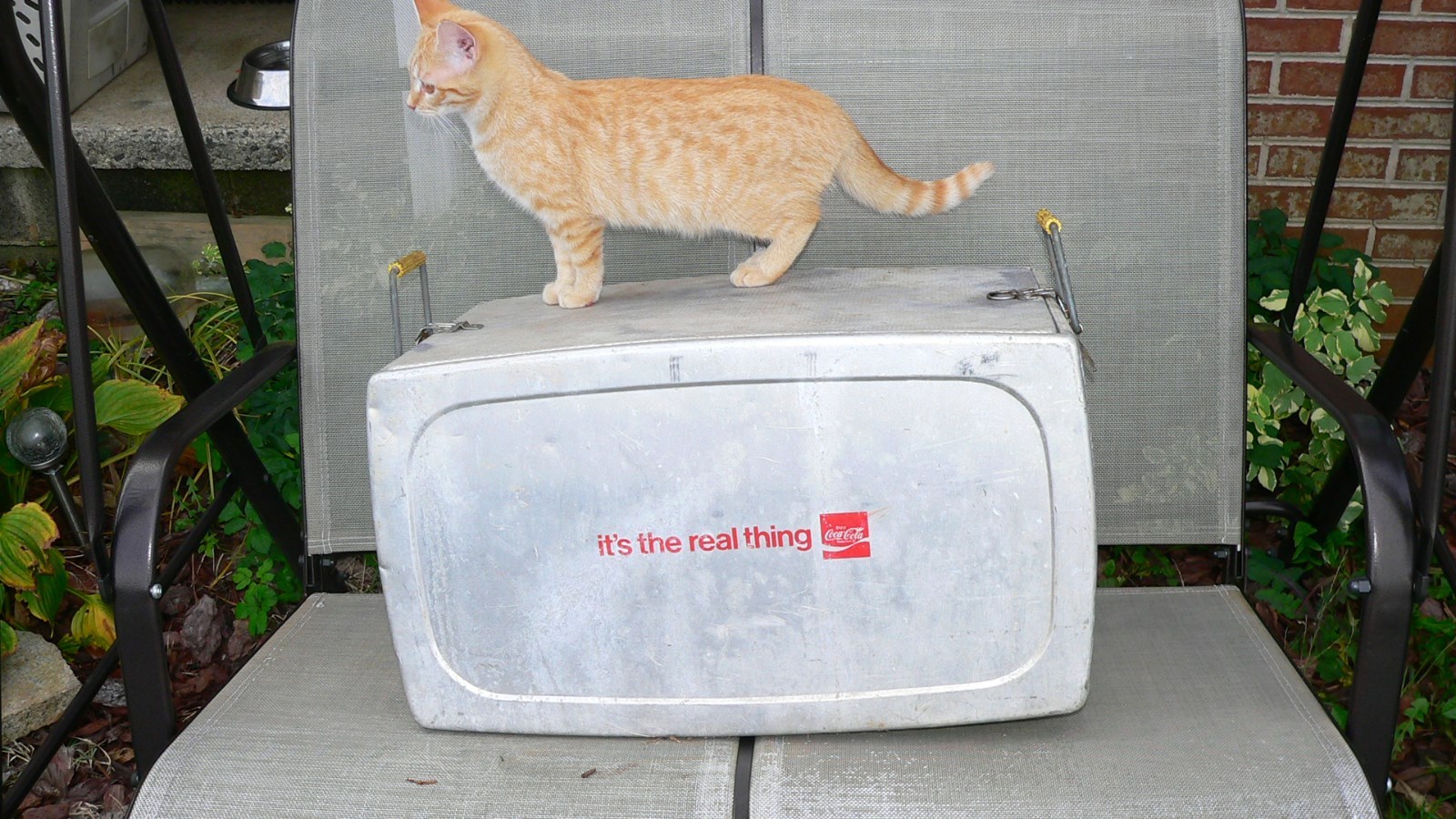 Vintage  Aluminum Coca Cola It's the real thing Cooler by Progress Refrigerator