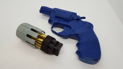 Sporting Goods Hunting Solid Billet Aluminum Speedloader D6 357 38 Bedside Block 6 Shot 357 38