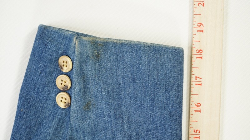 Rare VTG LEVI&rsquo;S Panatela Sportswear Denim Jean Blazer Jacket Coat 80s Blue 42L