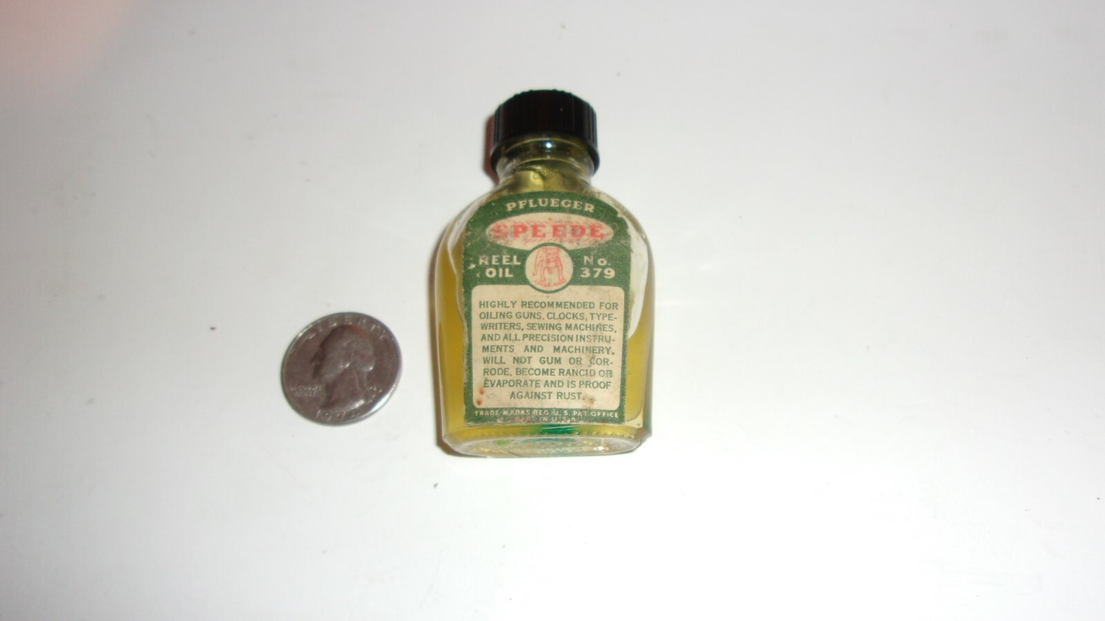 Vintage Pflueger Speede Reel Oil Bottle No. 379