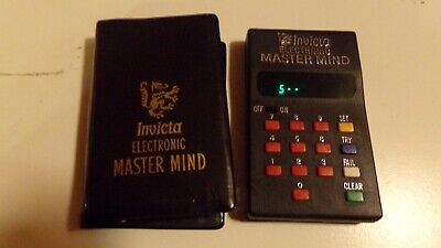 Vintage Invicta Electronica Master Mind Game 1977 Tested Working