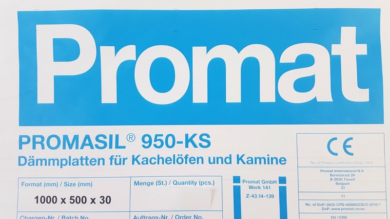 Promat Promasil 950 Ks  Isolierplatte WÃ¤RmedÃ¤Mmung 1 Platte 1000 X 500 X 30 Mm 