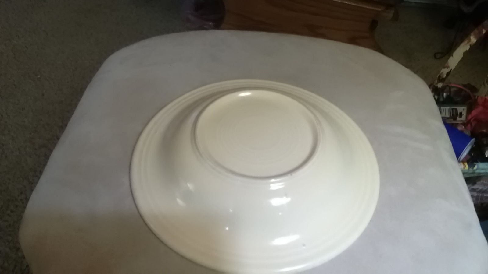 Vintage Fiesta Ware Ivory Rimmed Soup Bowl Deep Dish 8 1/4