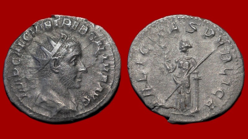 Roman Coin : TrÃ©Bonien Galle â Antoninien, Felicitas, Antioche, Ttb [30atg3]