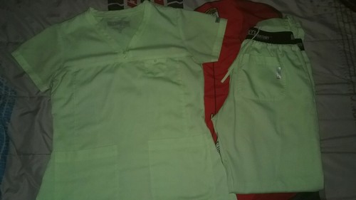 Grey's Anatomy Womens active Scrub Set - Top Size XS - Pants Size XS petite