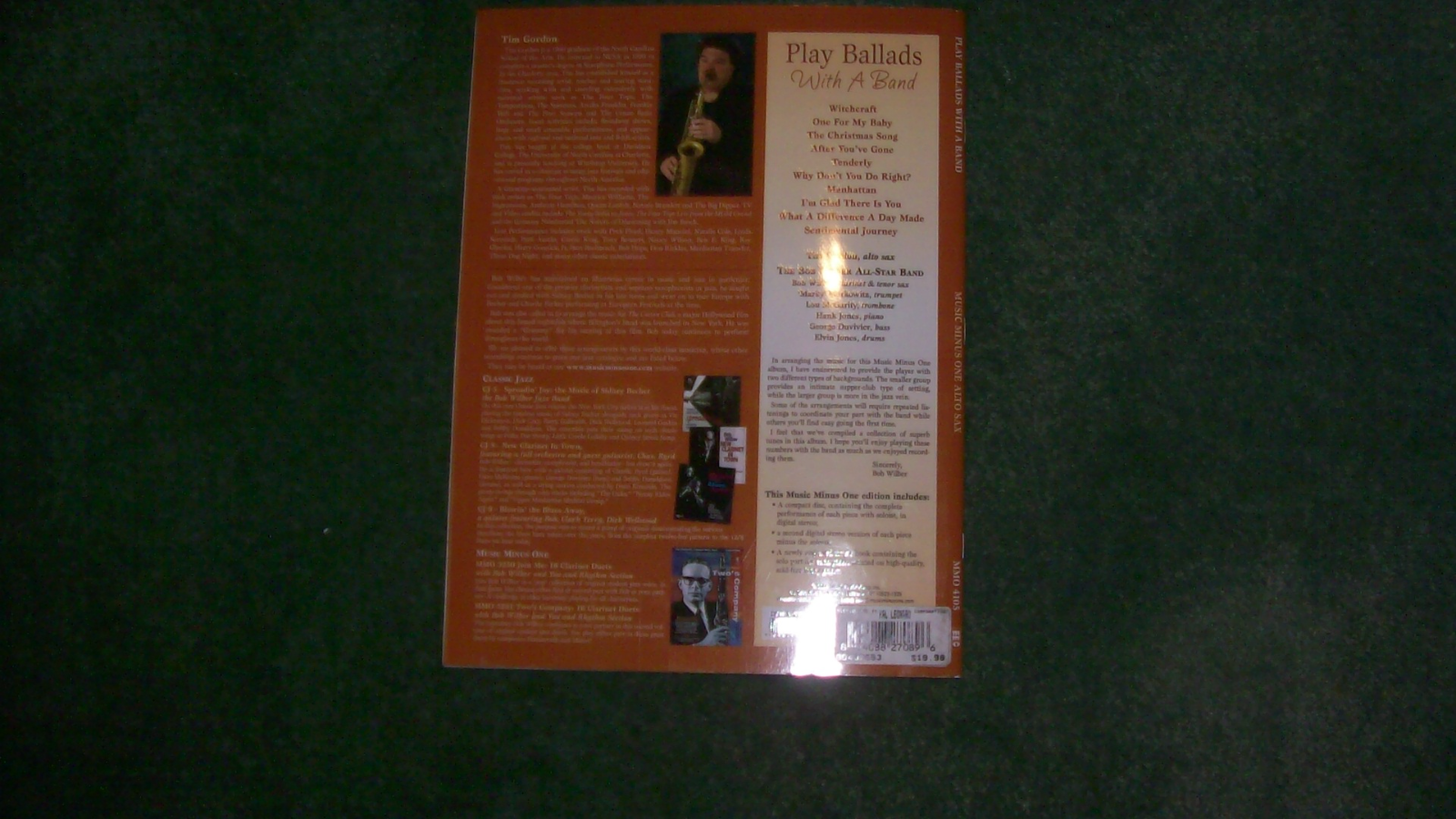 Play Ballads: Music Minus One, for Alto Sax