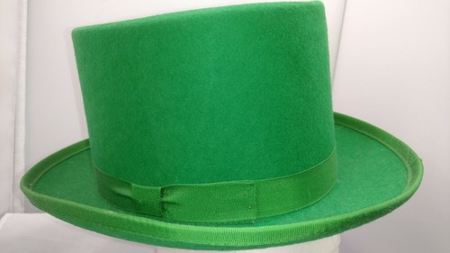 Vtg Planar - Merino 100% Wool Green Top Hat Size Medium Irish St. Patrick's Day