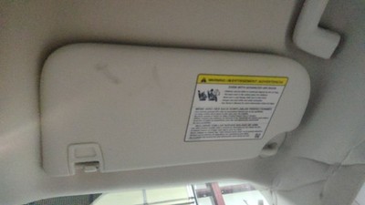 2013-2019 Ford Escape RH Passenger Interior Sun Visor Sunvisor Stone-7B