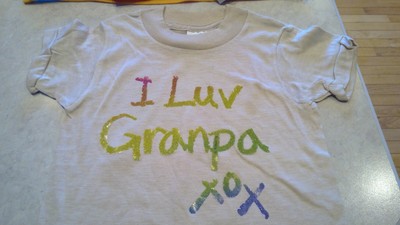 Vintage Toddler Size 3 I Luv Grandpa  T Shirt Late 1970's