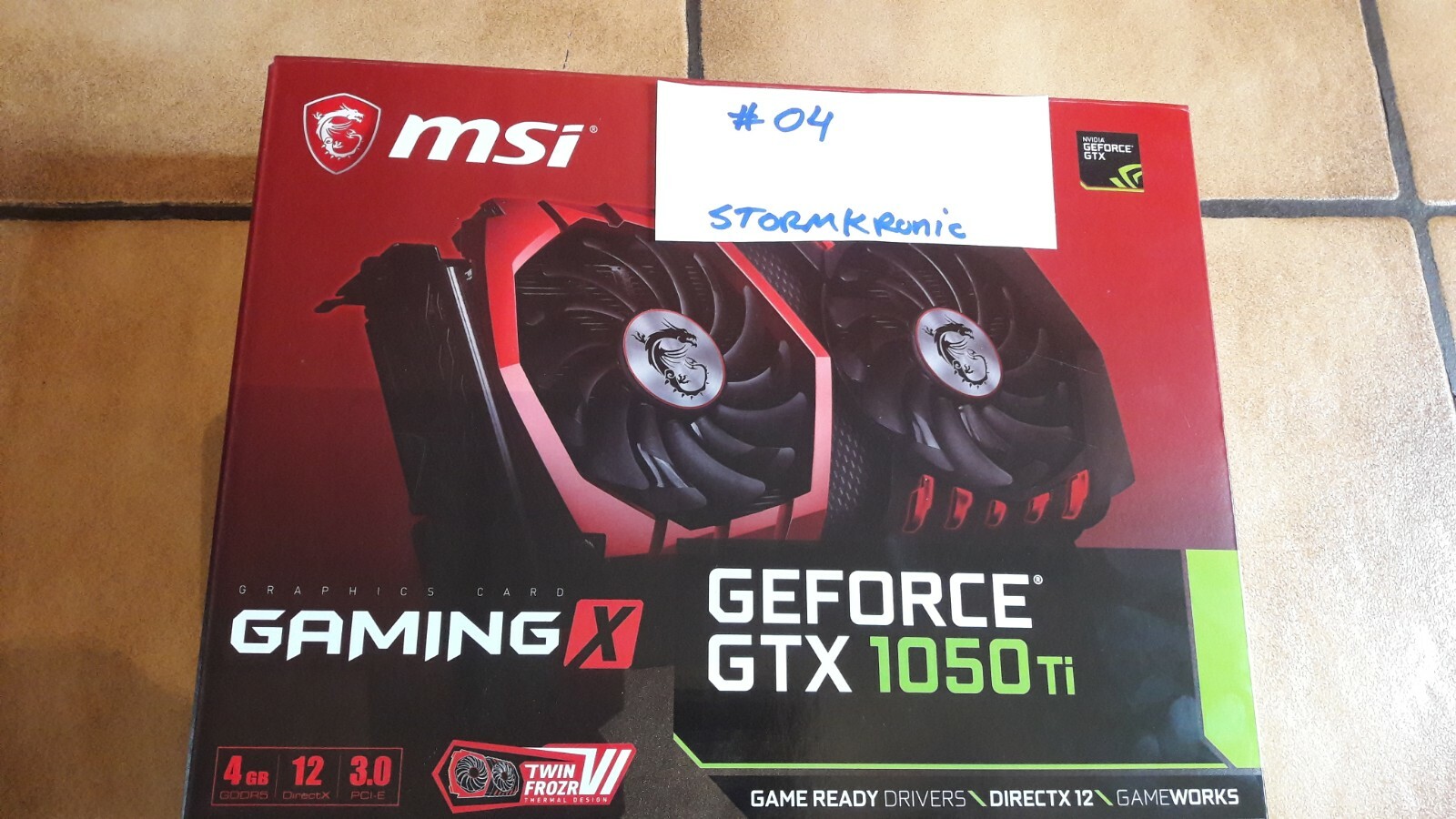  #004 - MSI Geforce GTX 1050ti GamingX Grafikkarte - 4GB