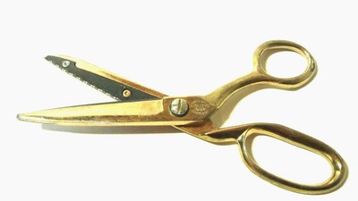 Sheffield England Radiant Golden Age Rustless Pinking Shears Made By Lehands