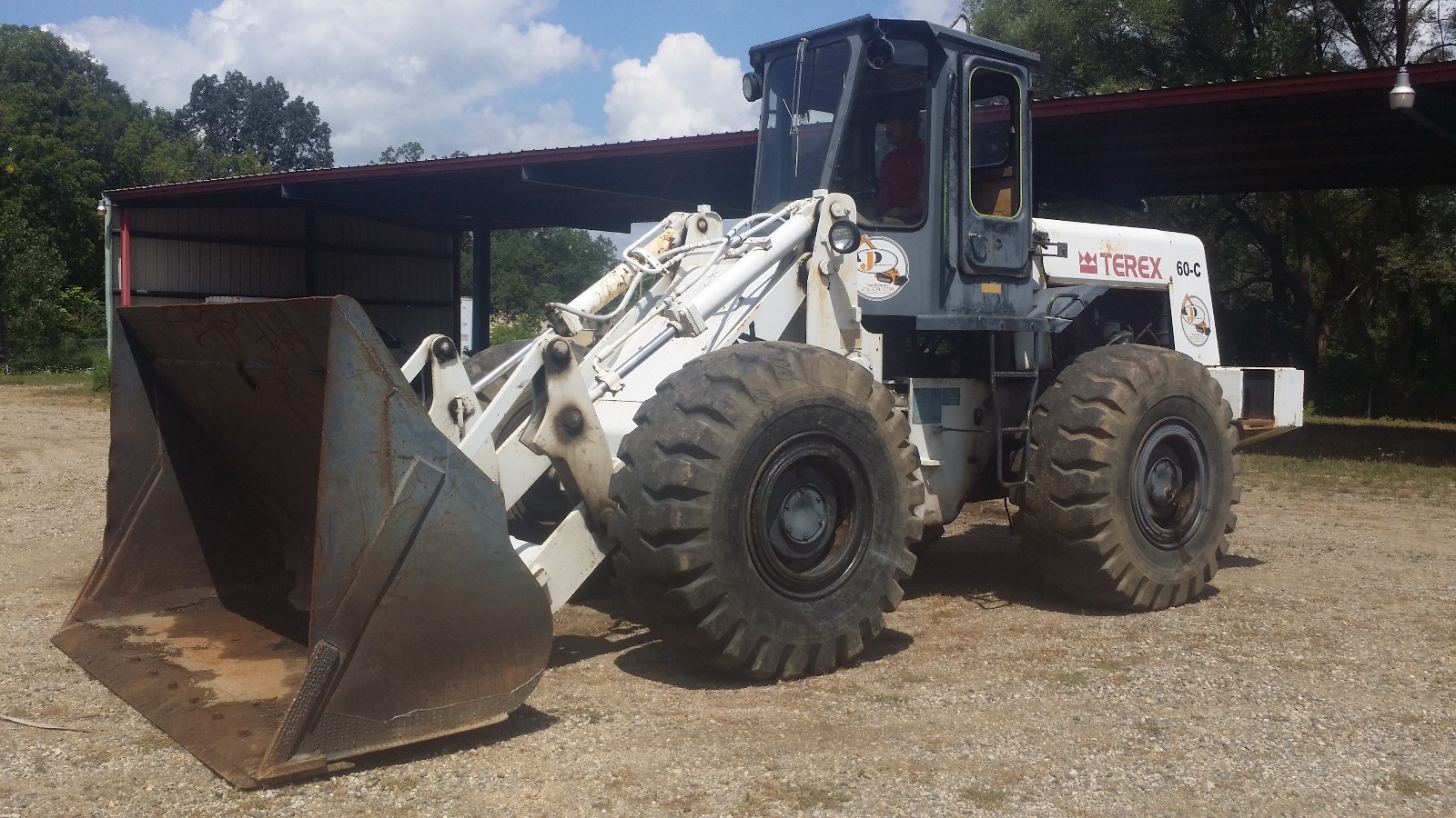 1993 Terex 60-C Front End Wheel Loader Snow plow loader Big bucket!! SEE VIDEO