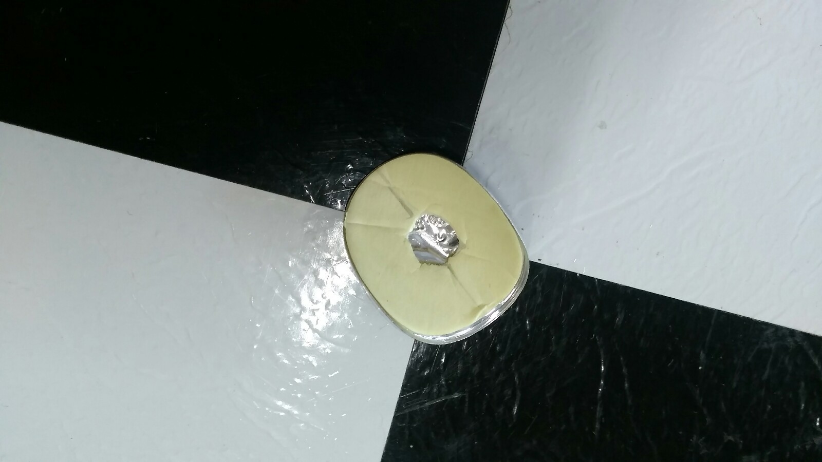 1 NOS Mongoose BMX Bike Head Badge for Freestyle Bicycle - Self Stick