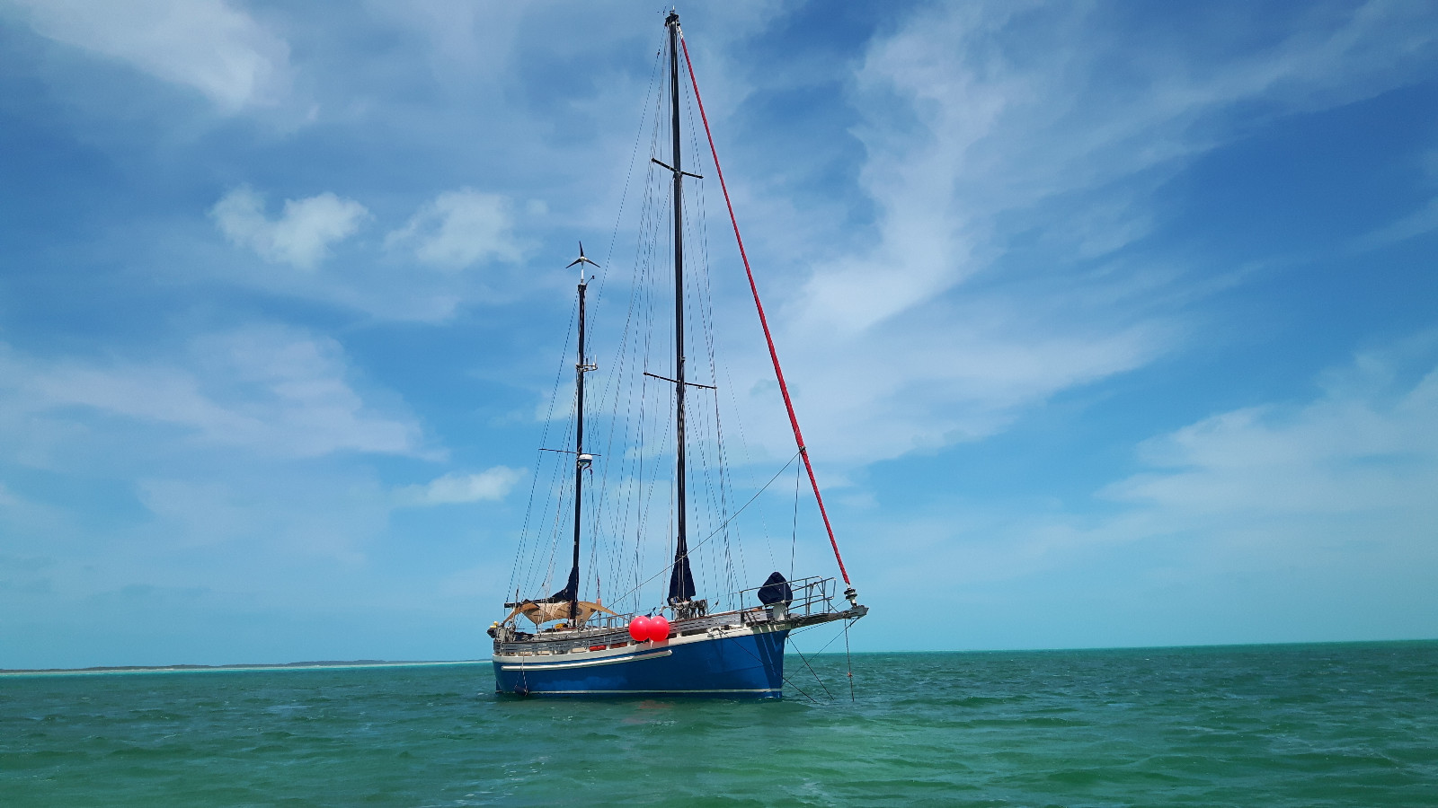 Aluminum Double Ender Sailboat 45ft loa