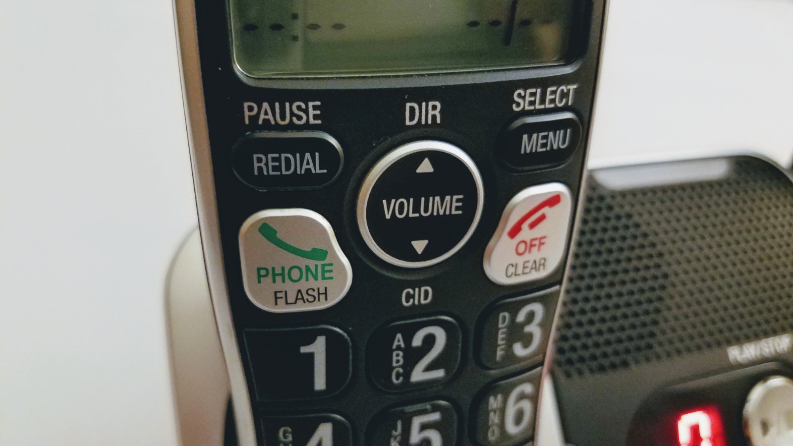 AT&T TL32200 DECT 6.0 Cordless Phone Black Silver