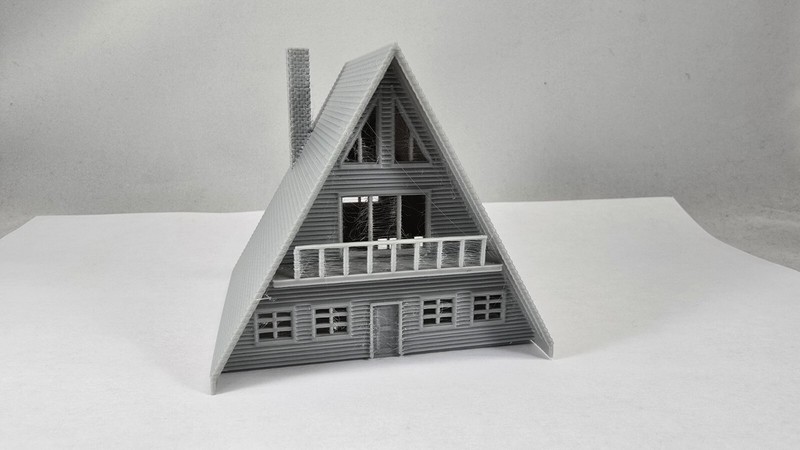 N Scale A Frame Rustic Style Building House Home 1:160