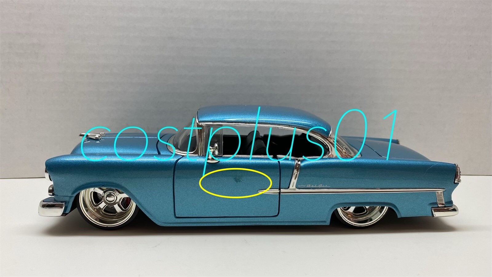 JADADUB CITY 1955 CHEVY BEL AIRベルエア 1:24 1955 CHEVROLET BEL AIR #24 PURPLE & MATT BLACK 1/24 DIECAST