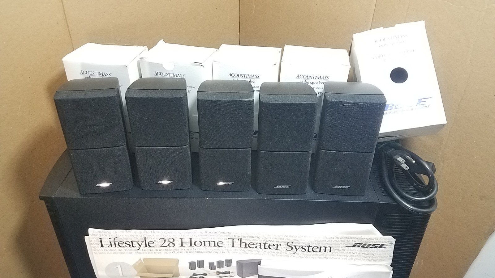 Bose LifeStyle AV28 DVD Players Media Home Theater Sound System - Tested