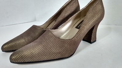 Vintage  Sesto Meucci of Florence Women's Block Heel  Pumps Shoes Size 8.5 N