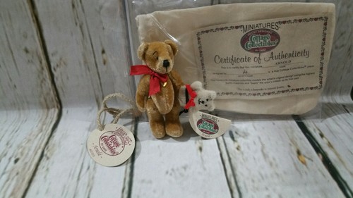 GANZ Miniature bear Arnold Cottage Collectibles Linda Kunz nwt 3
