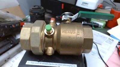 Nexus Brass Ultra U union with test ports ,ball valve  2'' fpt new