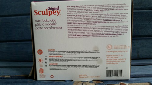 ORIGINAL SCULPEY OVEN-BAKE CLAY, TERRA COTTA 1 POUND