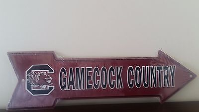 University of South Carolina Gamecock Country Embossed Metal A...