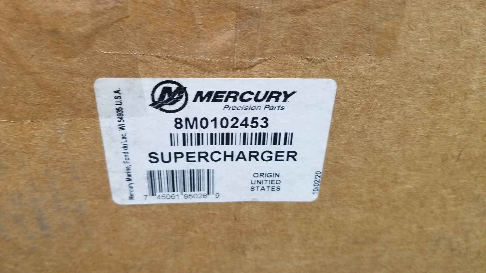 Mercury Verado 2.6L 350HP Supercharger Assembly 8M0102453 - Picture 1 of 10