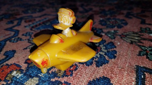 Orig 1950era MARX DONALD DUCK JET BOMBER Walt Disney Prod old friction toy