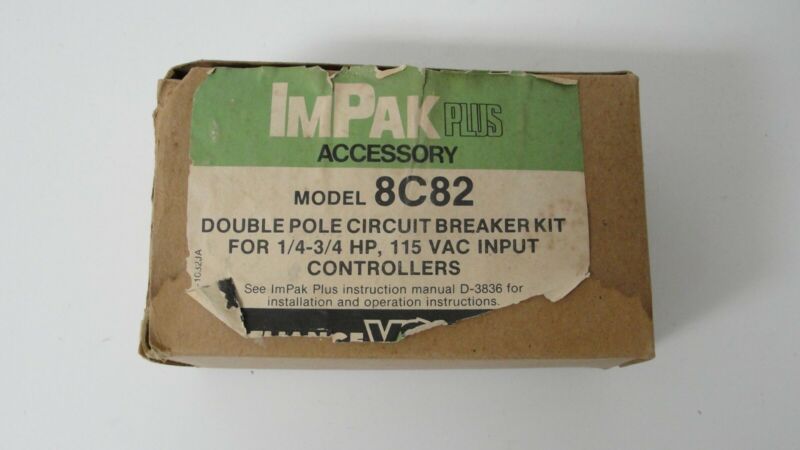 Reliance 8C82 double pole circuit breaker kit for 1/4-3/4 hp 115v input new