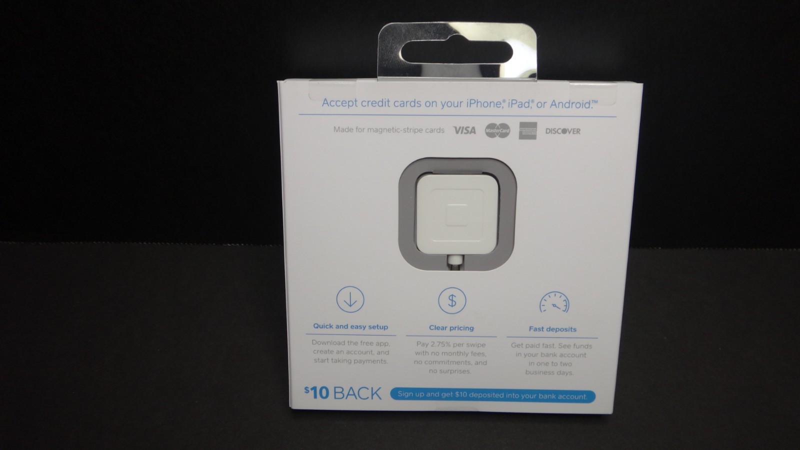 Square Magnetic Stripe Card Reader iPhone Android Factory Sealed New