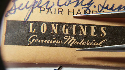 Longines Super Conquest Pair Hands, Gilt (Gold) Baton, Hour and Minute Hands