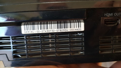 PS3 Clear Black CECHA 60GB Console Box PlayStation 3 Fat