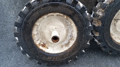 PAIR OF TORO WHEELS 12 X 3.25  from TORO GARDEN TILLER  MODEL: 38010