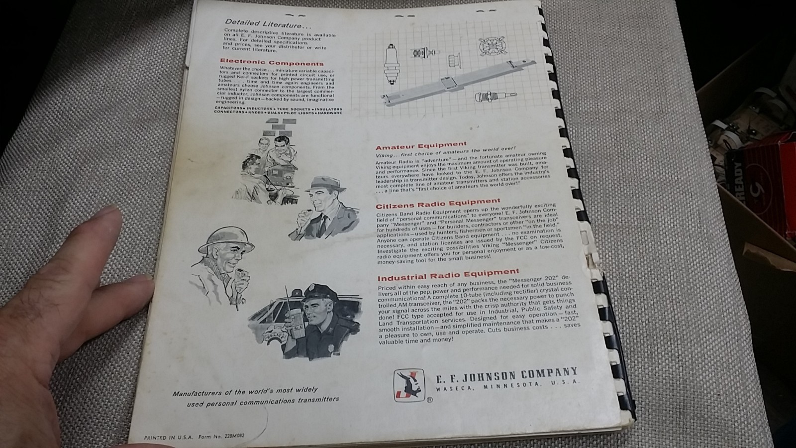 E.F. Johnson Viking Ranger II Manual  + one-piece 11x17 schematic!+Bonus Catalog