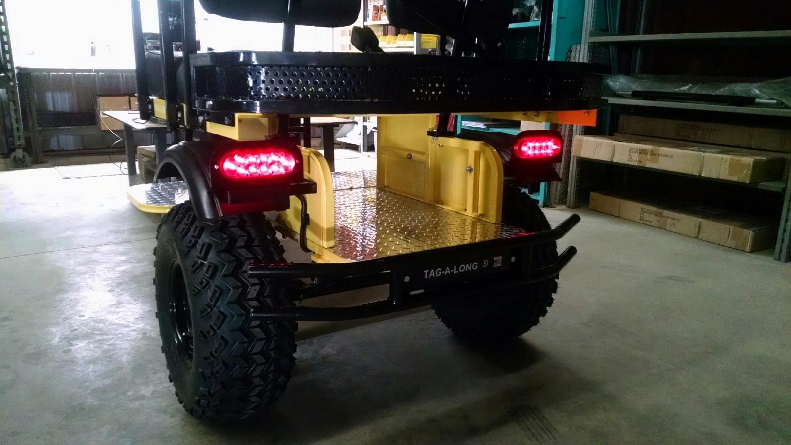 Ez-Go club car Yamaha custom built Golf Cart trailer pull behind Tag-a-long TRLR