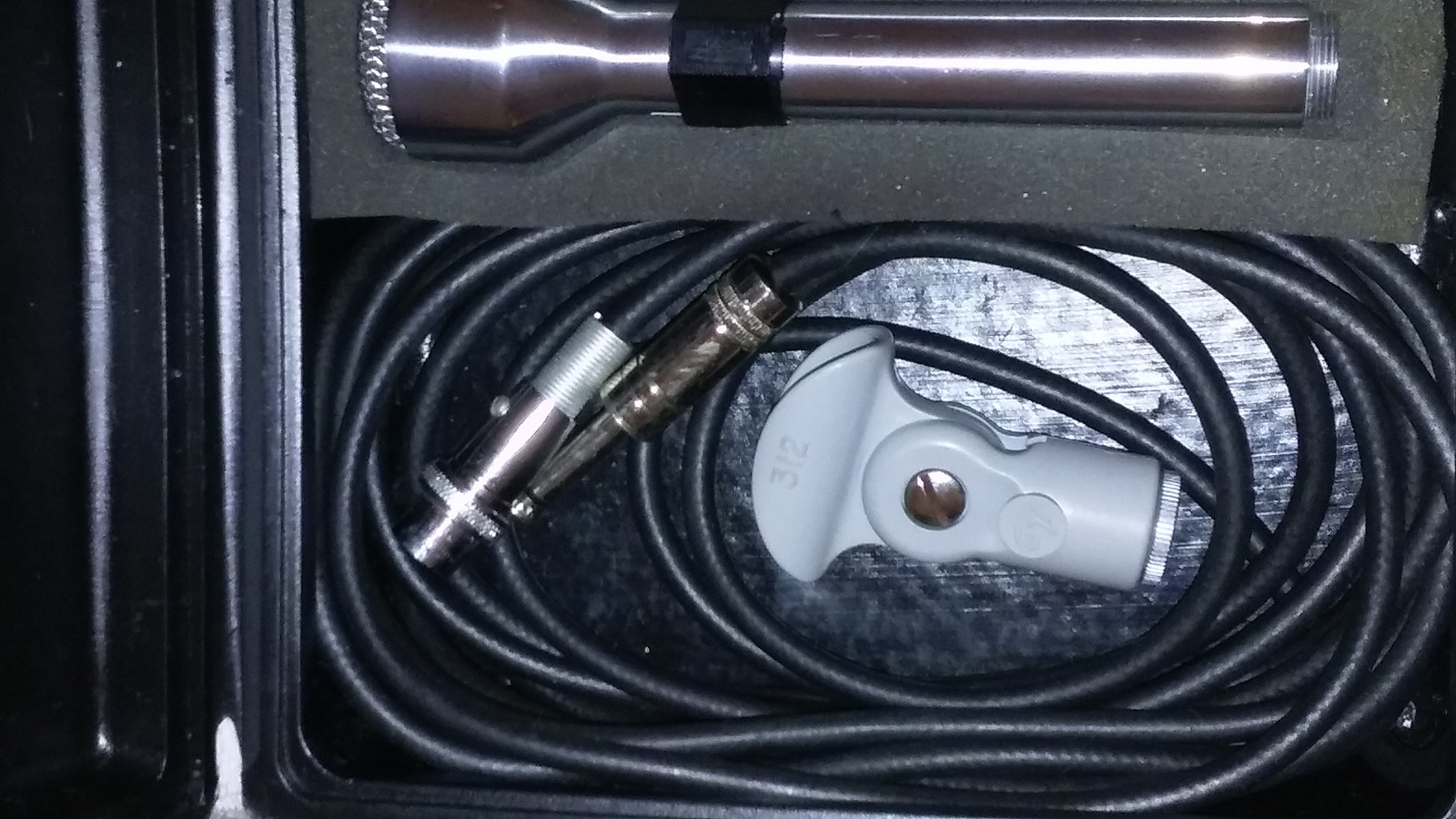 Vintage Electro Voice 631 Dynamic Microphone Omnidirectional HI-Z Cords & Case